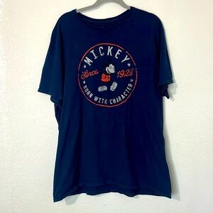 Disney Parks Mickey Mouse Blue Red XXL Shirt